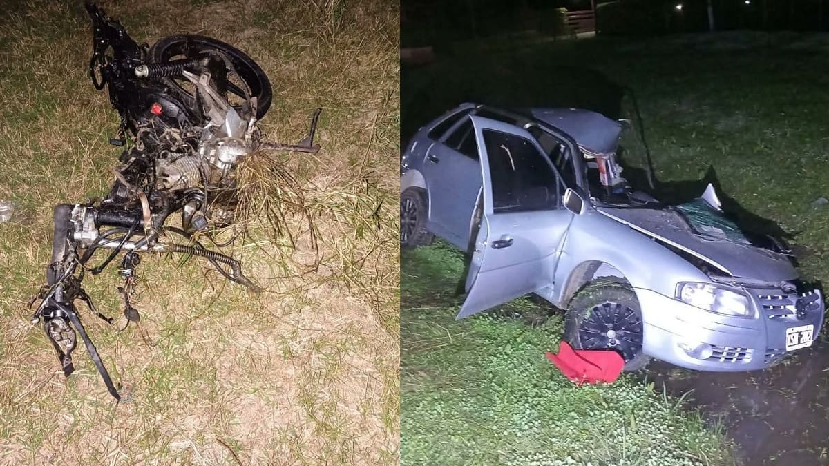 Tragedia en Chaco: un futbolista de 18 años murió tras un choque entre una moto y un auto en la Ruta 11