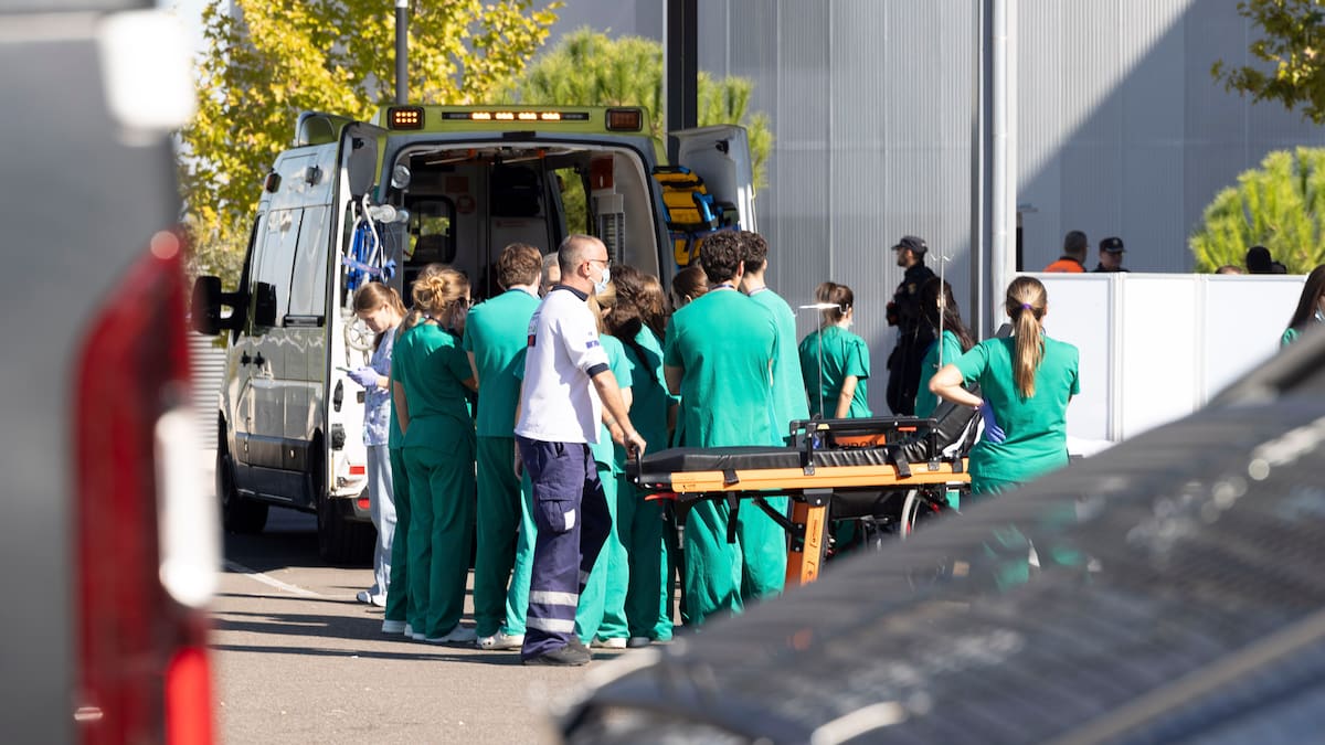 Llegan los primeros heridos al Hospital Universitario de Toledo.