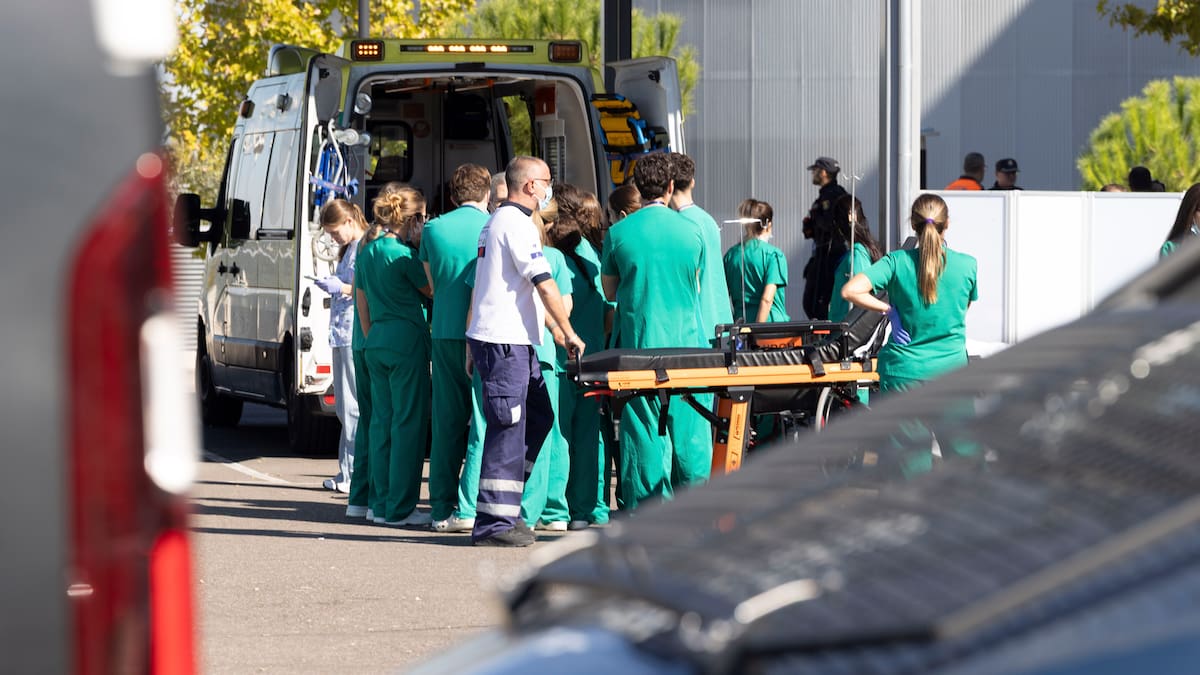Llegan los primeros heridos al Hospital Universitario de Toledo.