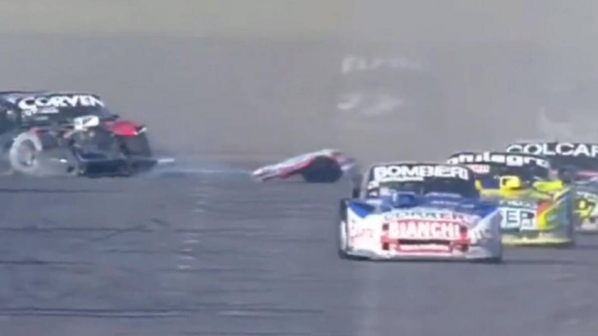 Accidente de Urcera en el Turismo Carretera, foto captura de video