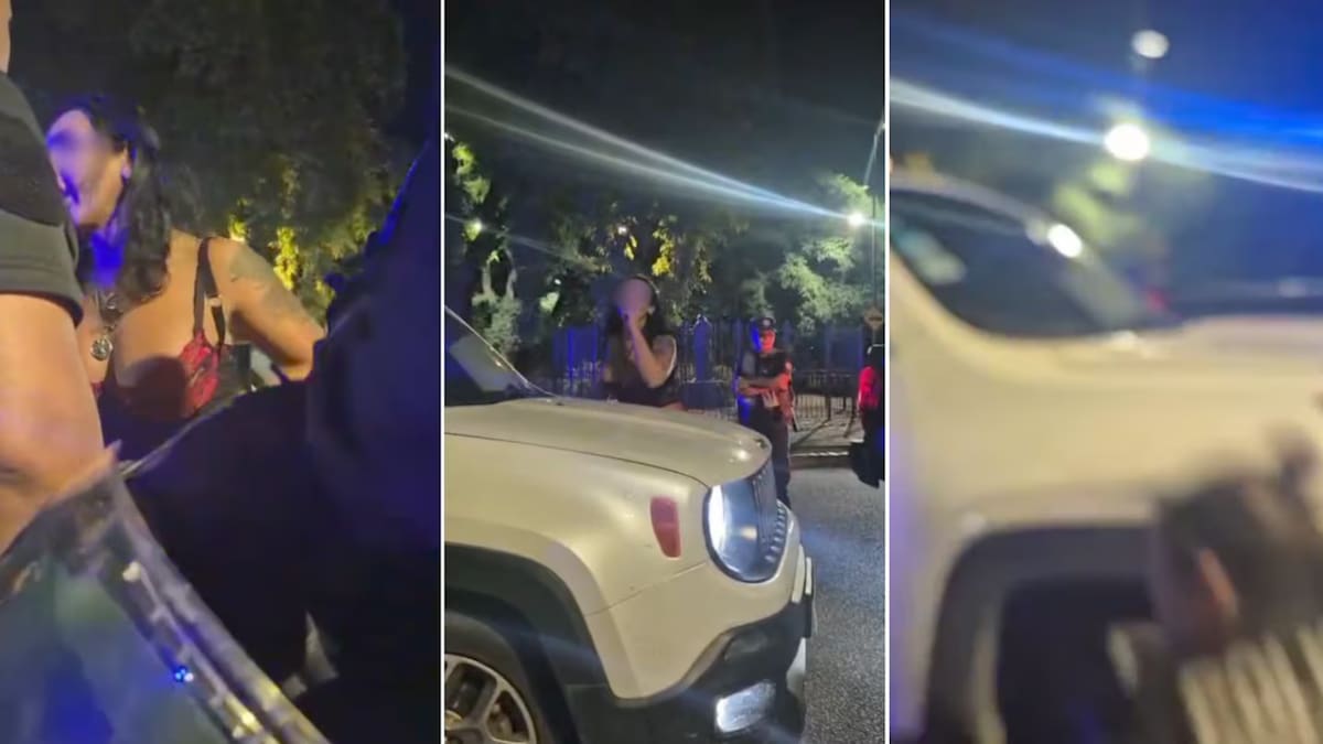 Caos en Palermo: una mujer trans se negó al control de alcoholemia, atropelló a una policía y terminó chocando un patrullero