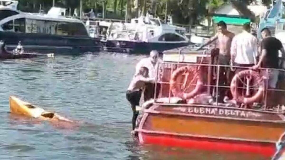 Accidente en Tigre - choque de lanchas