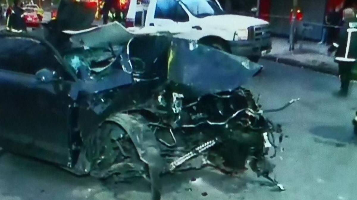 Accidente fatal en Lanús. Foto: captura de TV.