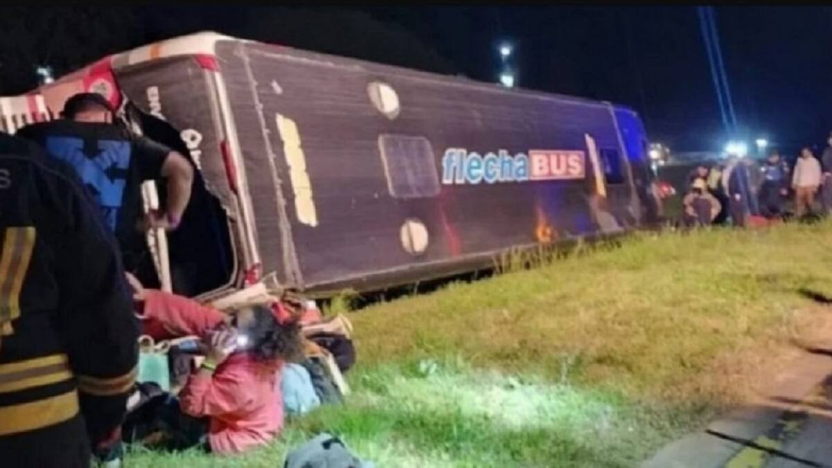 Acciente demicro en Entre Ríos. Foto: NA.