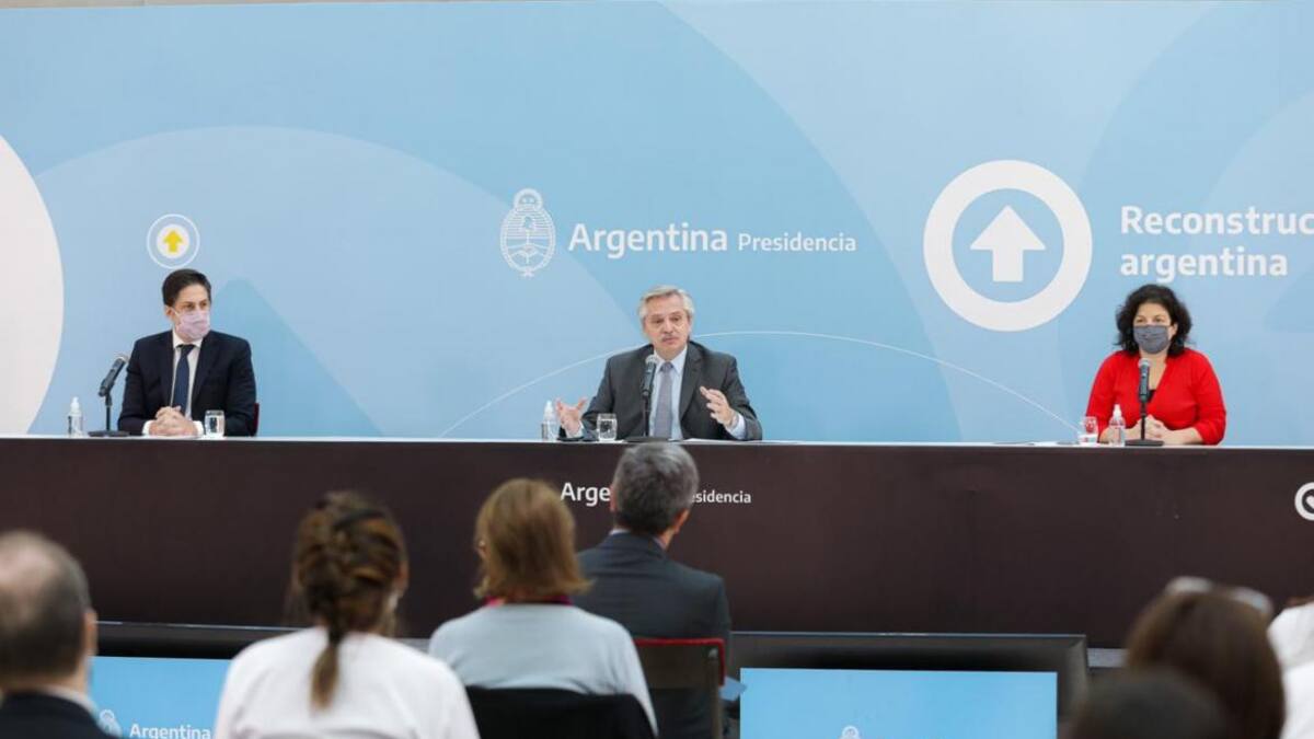 Acto de Alberto Fernández, PRESIDENCIA