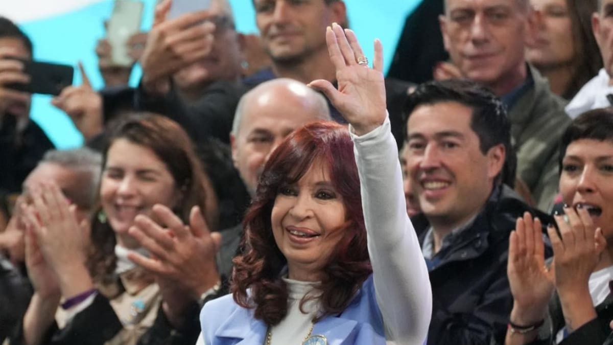 Acto de Cristina Kirchner en Plaza de Mayo. Foto: Prensa.