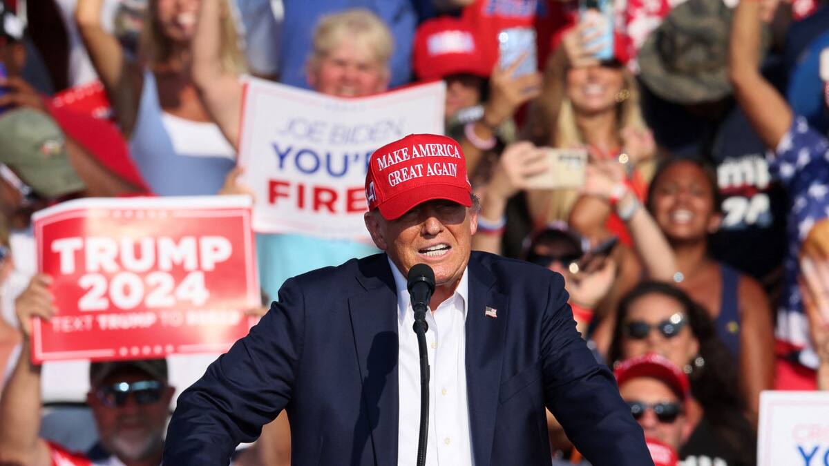 Acto de Donald Trump. Foto: Reuters