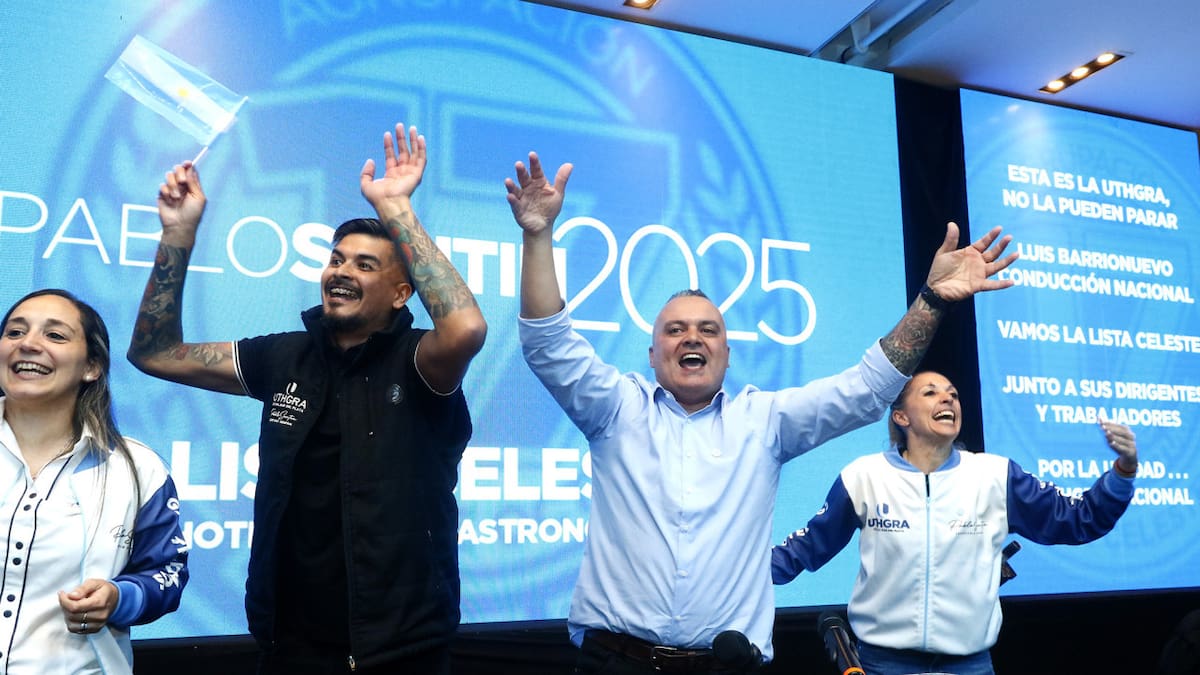 Acto político de UTHGRA Mar del Plata. Foto: X/@RubenOFerrari