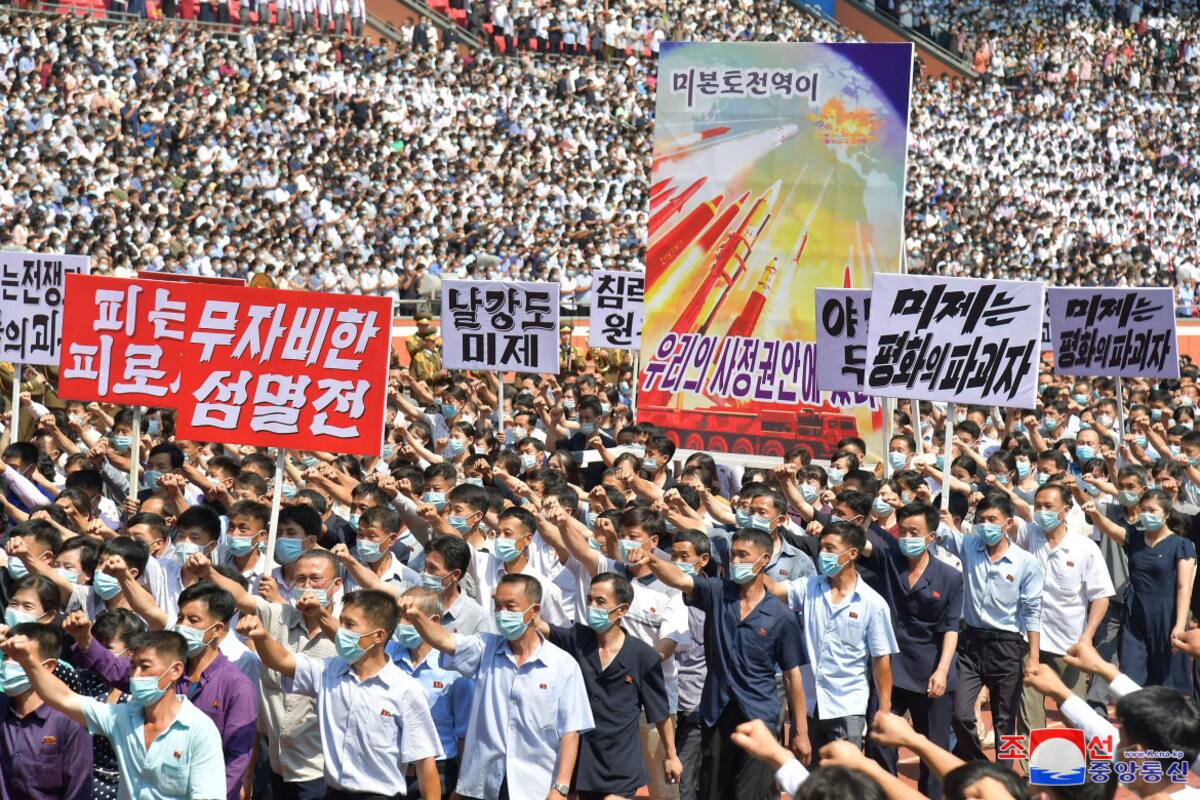 Acto por el aniversaro de la Guerra de Corea, Corea del Norte. Foto: Reuters.