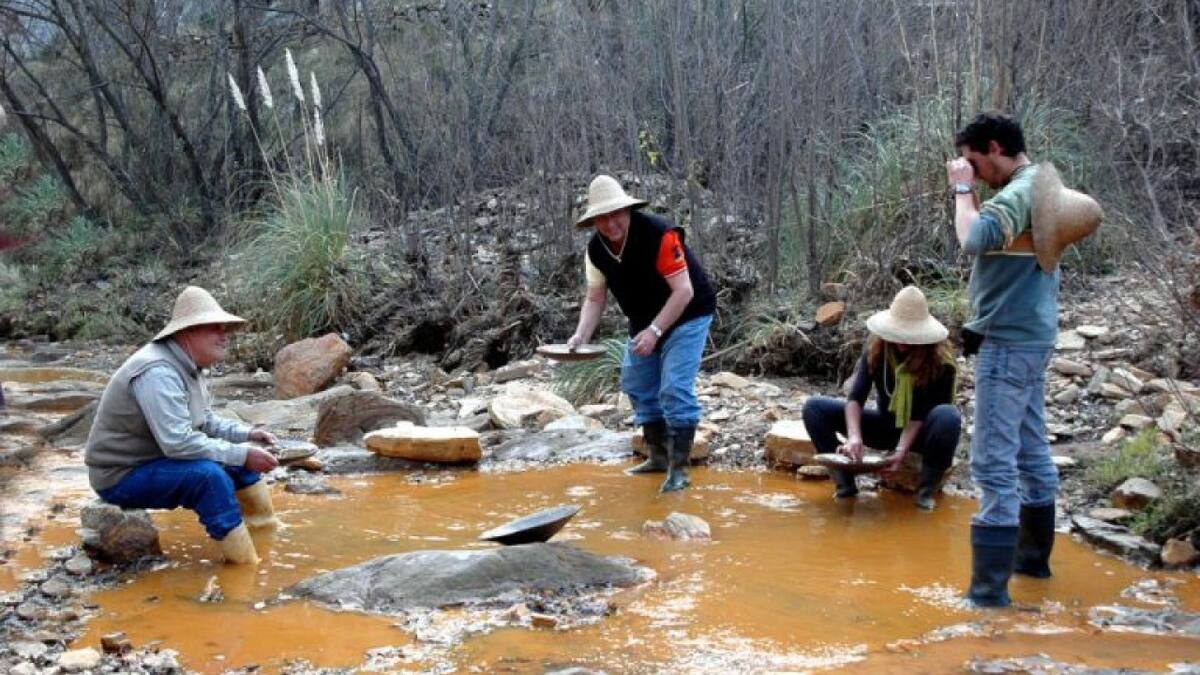 Actualmente, los turistas pueden buscar pepitas de oro. Foto: agenciasanluis