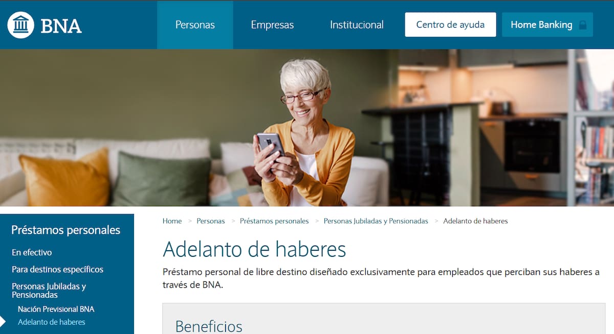 Adelanto de sueldo para jubilados.