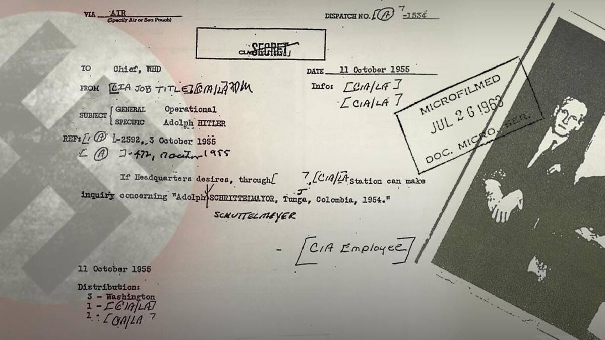Adolf Hitler en Colombia en 1954, documento desclasificado del FBI, nazis