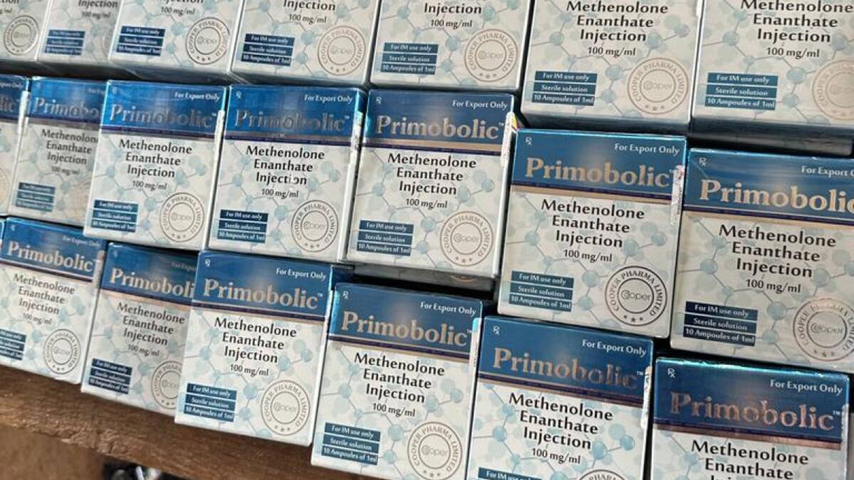 Aduana descubrió anabólicos valuados en $20 millones en combis que ingresaban al país desde Paraguay. Foto: Aduana.