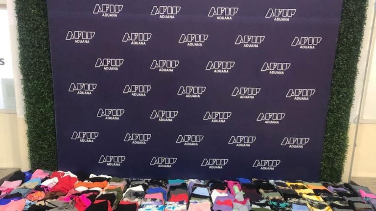 Aduana secuestró 200 calzas. Foto: AFIP