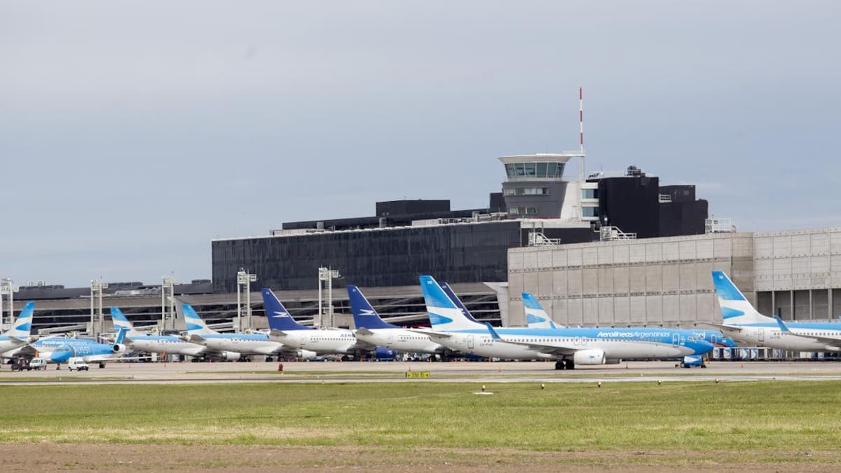 Aerolíneas Argentinas, flota de aviones, Aeroparque, NA
