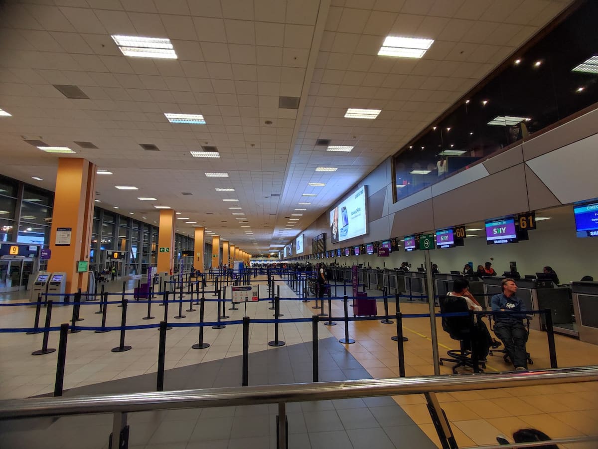 Aeropuerto Jorge Chávez, Lima, Peru. Foto X @Abby_ArdilesP