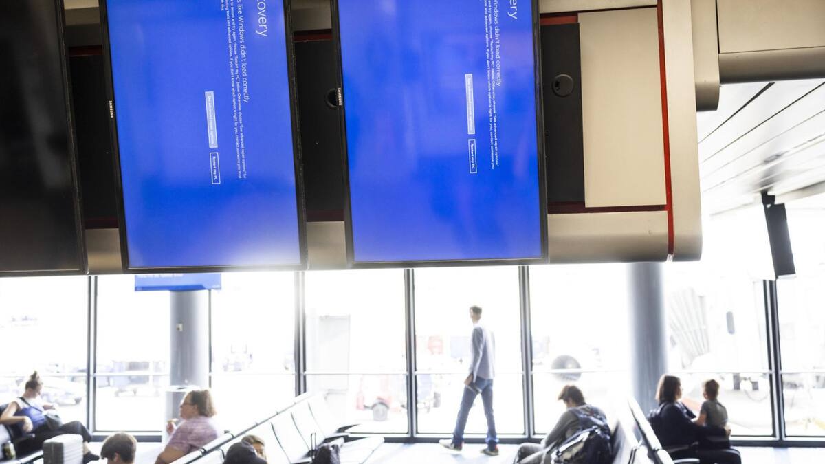 Aeropuertos de todo el mundo colapsados por fallo informático de Microsoft. Foto: EFE