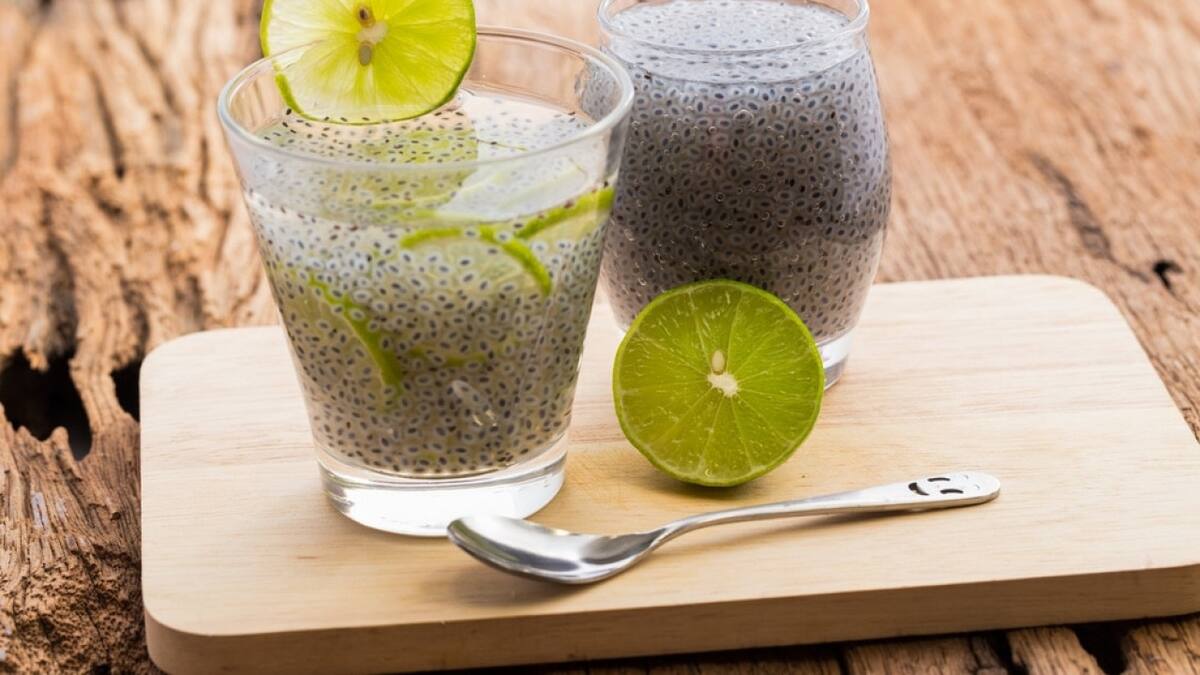 Agua de chía con limón. Foto: Unsplash.