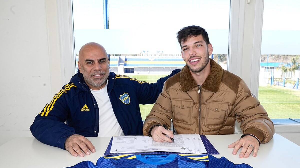 Agustín Martegani, nuevo jugador de Boca. Foto: X @BocaJrsOficial