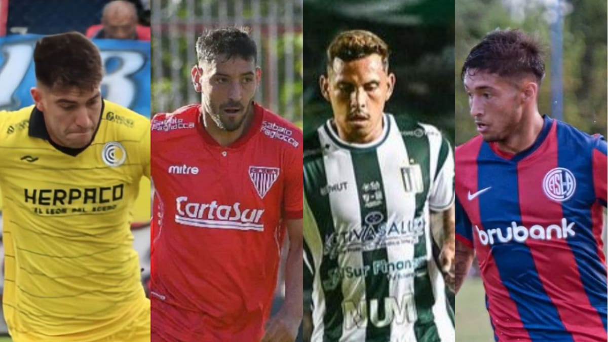 Agustín Minnicelli, Lautaro Torres, Juan Román Zarza e Ian Vera, apuntados por la Copa Potrero. Fotos: redes sociales
