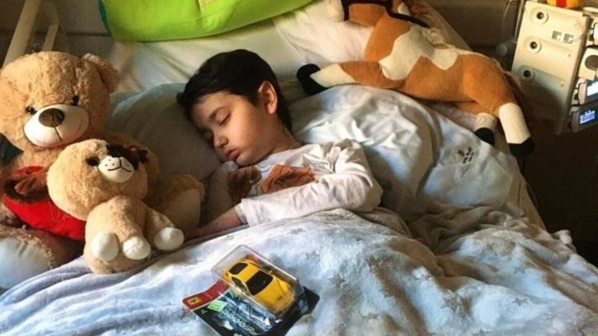 Agustín Vidal, pequeño con un tumor cerebral que deberá operarse en Estados Unidos