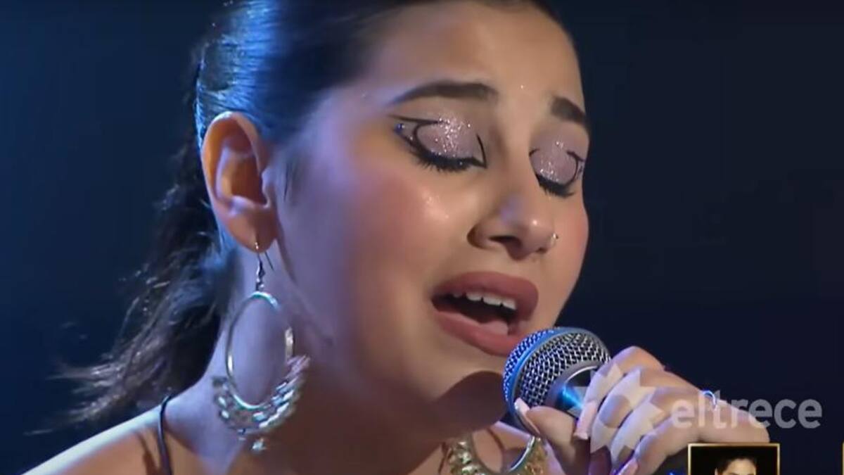 Agustina Sol Pereyra en la semifinal de Canta Conmigo Ahora. Foto: eltrece