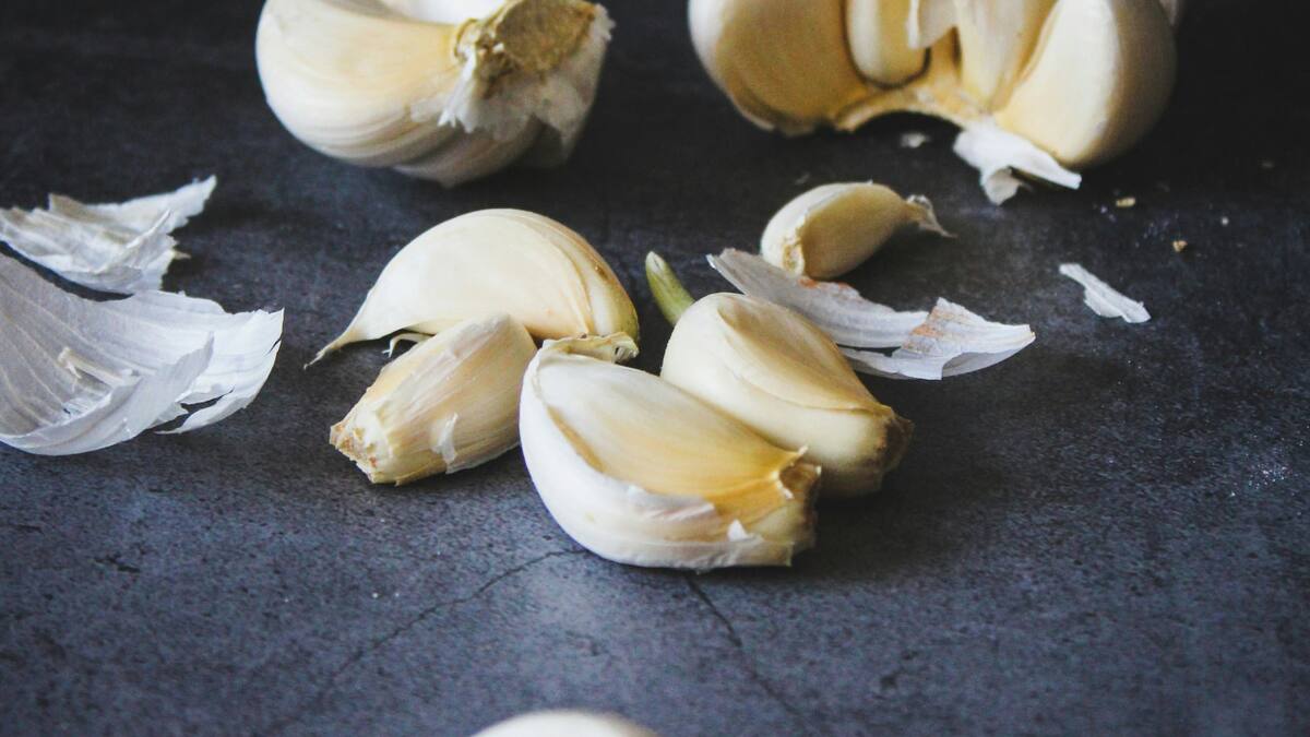 Ajo, alimento. Foto: Unsplash