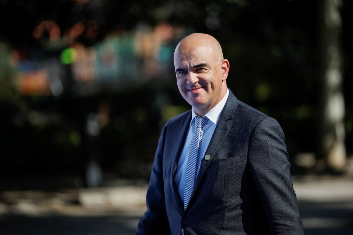 Alain Berset, actual presidente de Suiza. Foto: Reuters