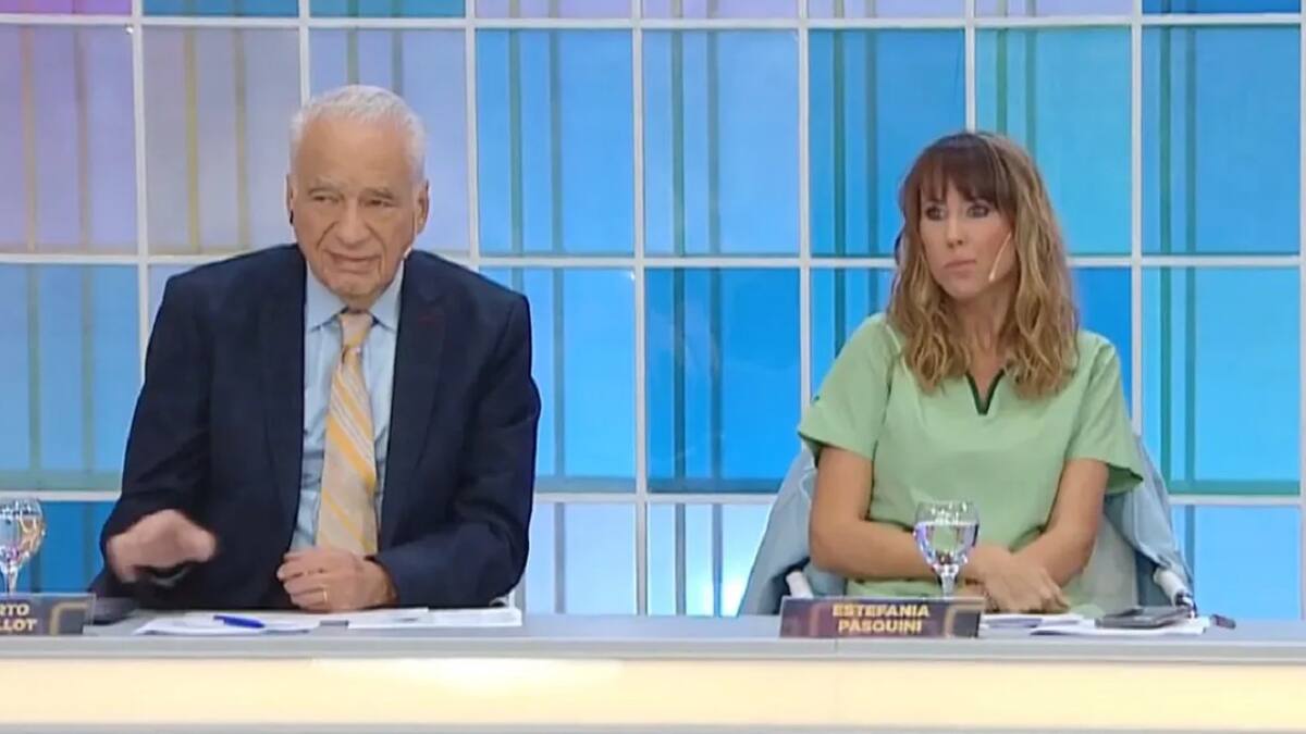 Alberto Cormillot y Estefanía Pasquini. Foto: captura eltrece.