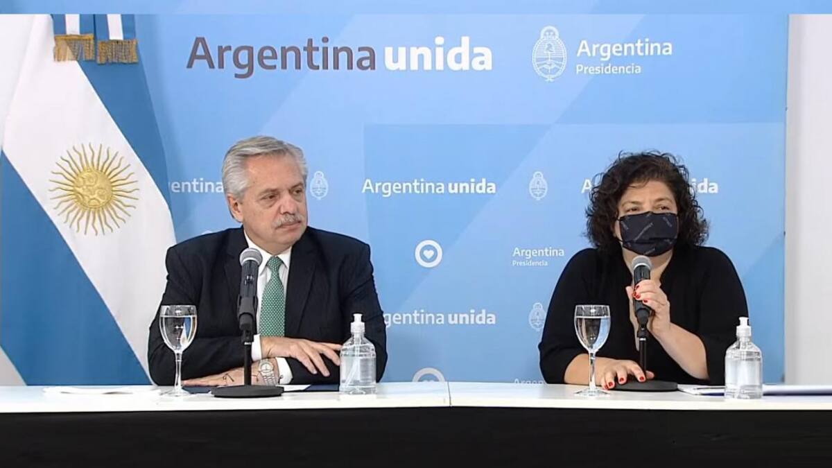 Alberto Fernández, Carla Vizzotti, Gobierno, Salud, Foto captura video