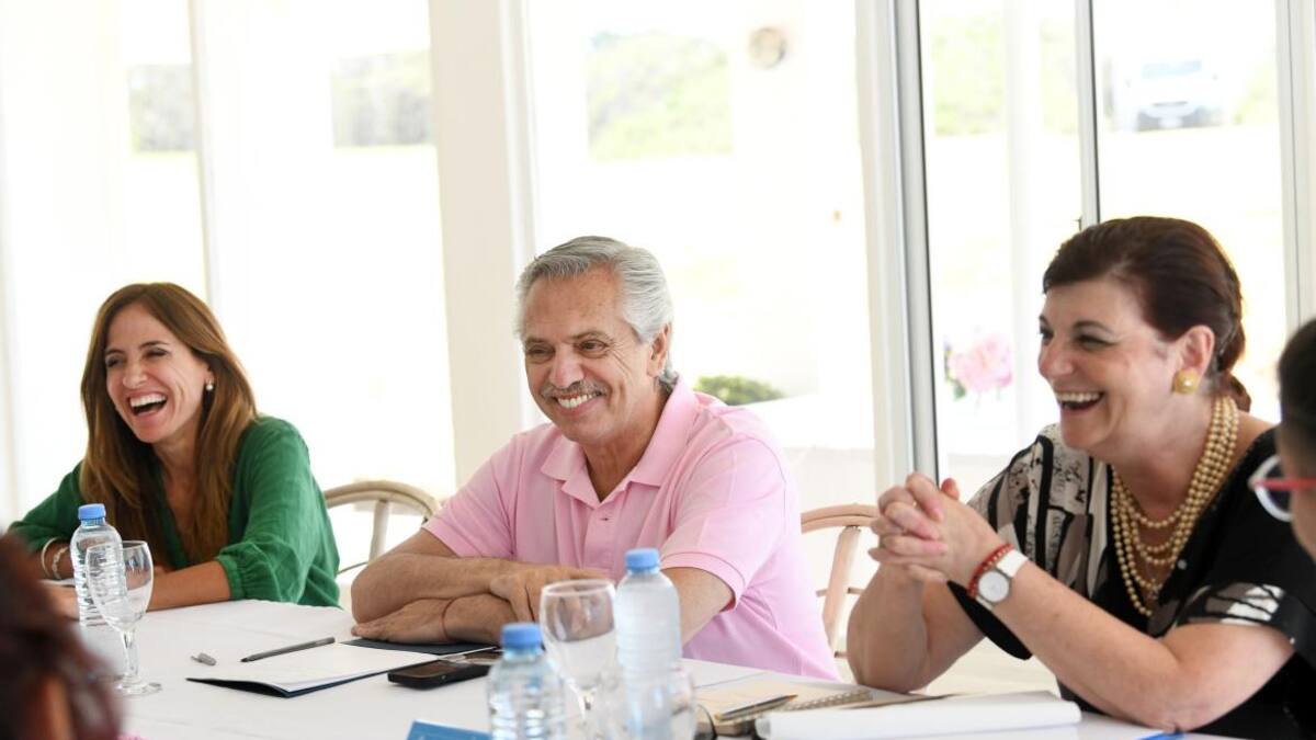 Alberto Fernández en la Residencia de Chapadmalal. Foto: NA.