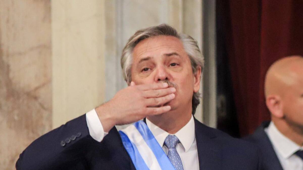 Alberto Fernández en su asunción, AGENCIA NA