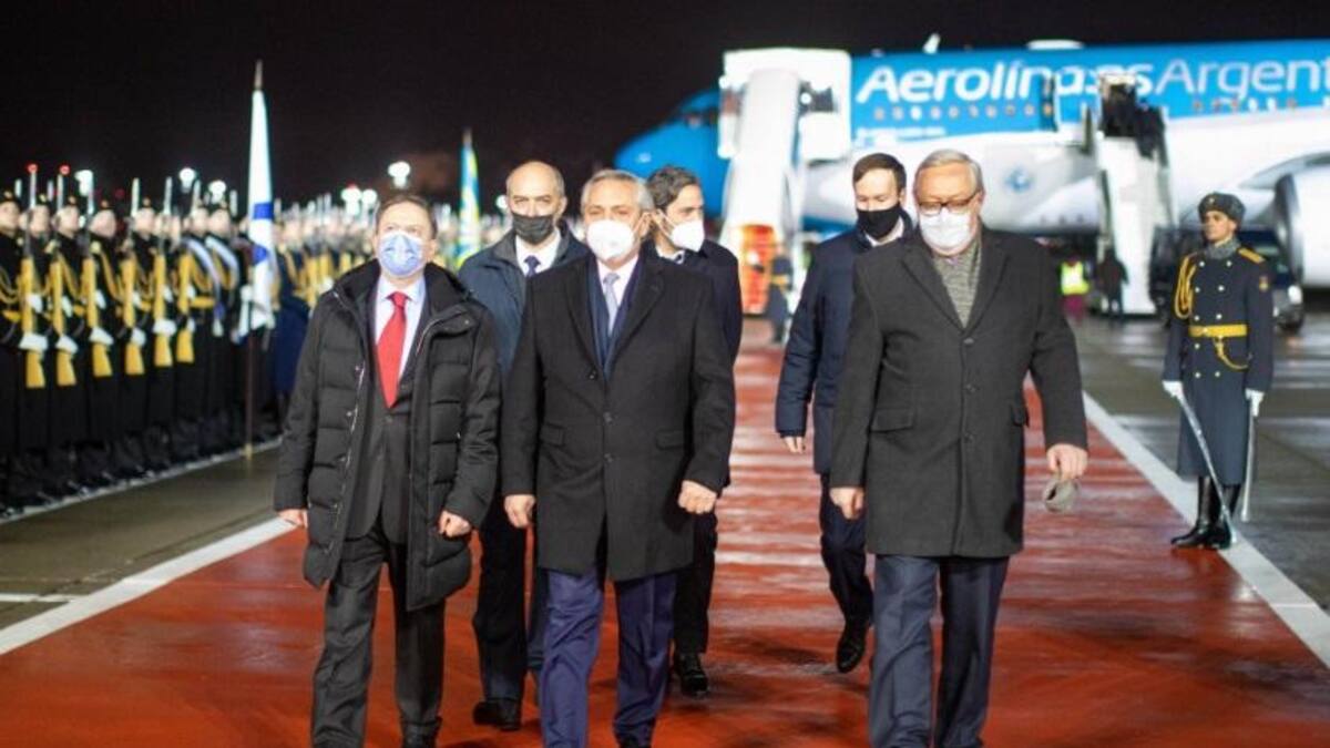Alberto Fernández en su última gira en Europa. Foto NA