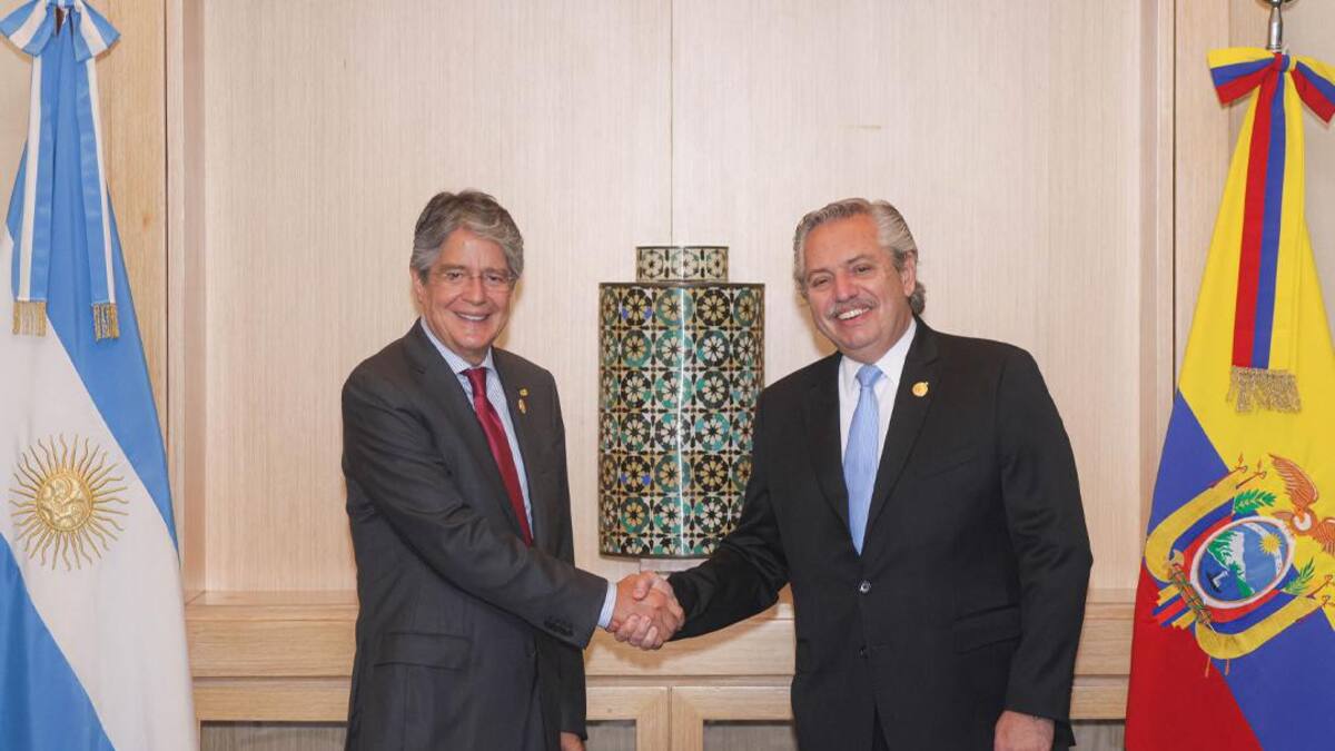 Alberto Fernández, Guillermo Lasso, reunión, NA