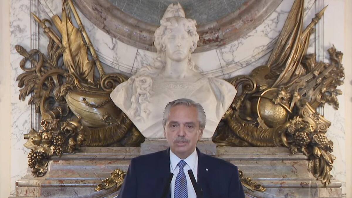 Alberto Fernández habló en cadena nacional, NA