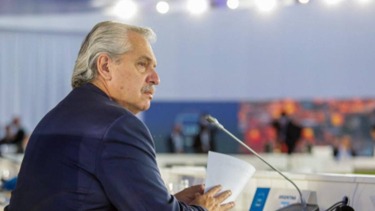 Alberto Fernández, presidente de Argentina, conferencia, NA