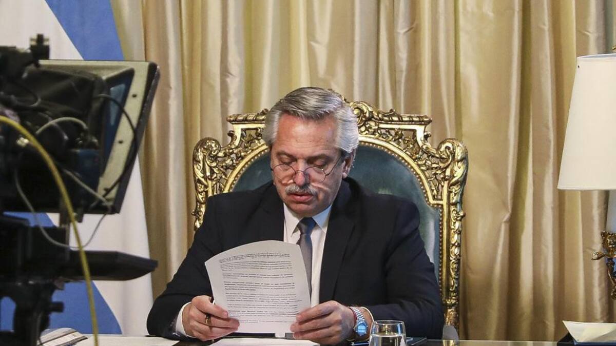 Alberto Fernández, presidente de Argentina, conferencia, reunión virtual, NA