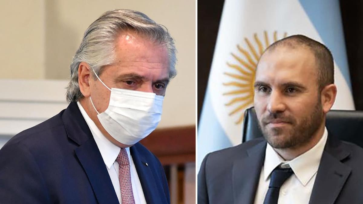 Alberto Fernández, presidente de Argentina, Martín Guzmán, ministro de Economía, NA