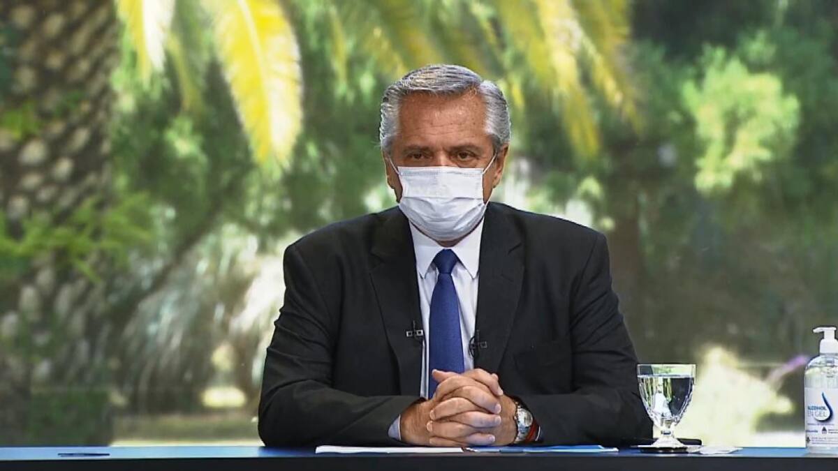 Alberto Fernández puso en marcha las primeras 30 obras públicas de 2021, captura YouTube