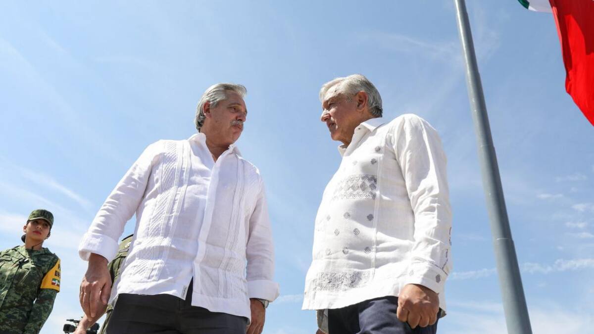 Alberto Fernández y Andrés Manuel López Obrador, NA