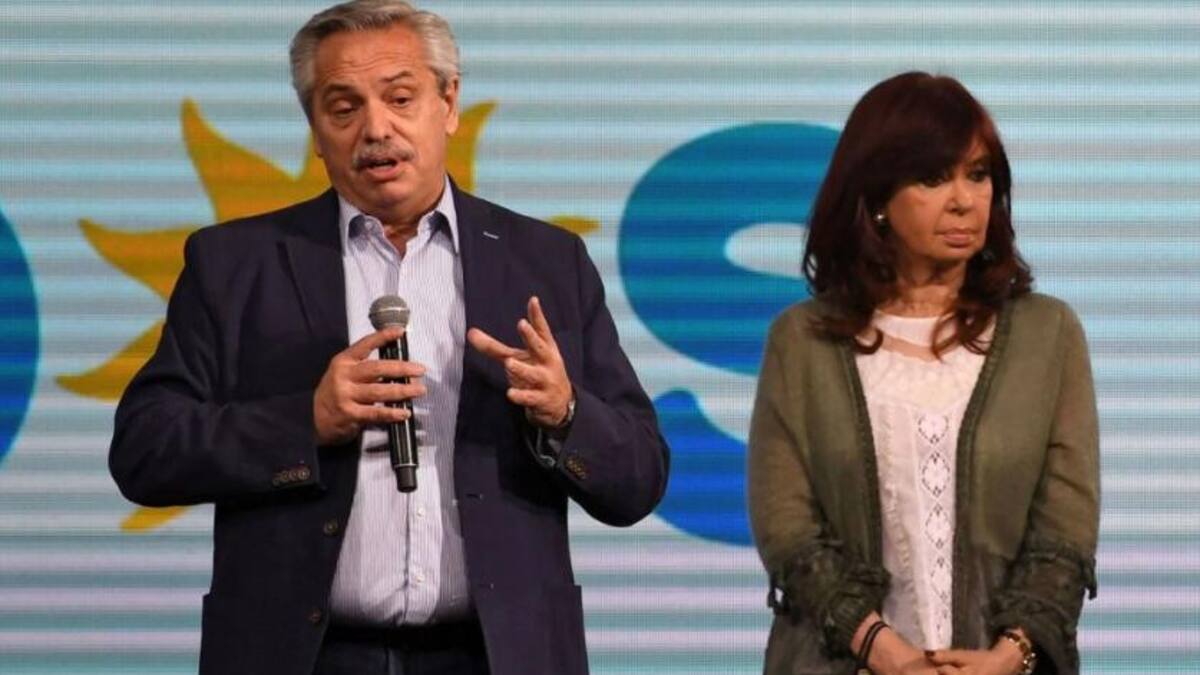Alberto Fernández y Cristina Kirchner, NA