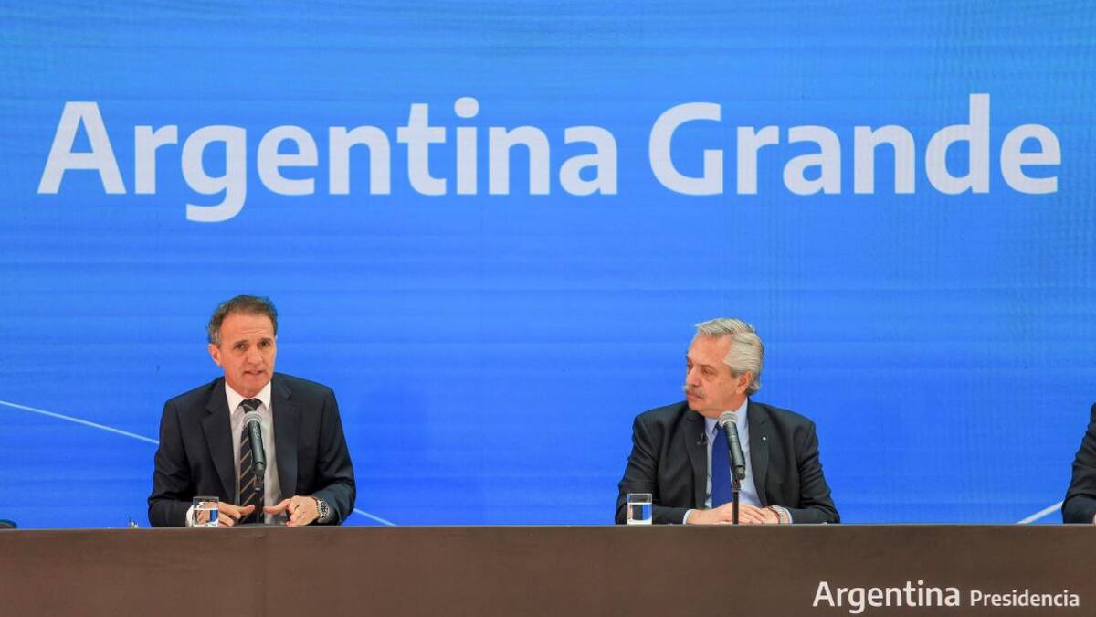 Alberto Fernández y Gabriel Katopodis. Foto: NA.