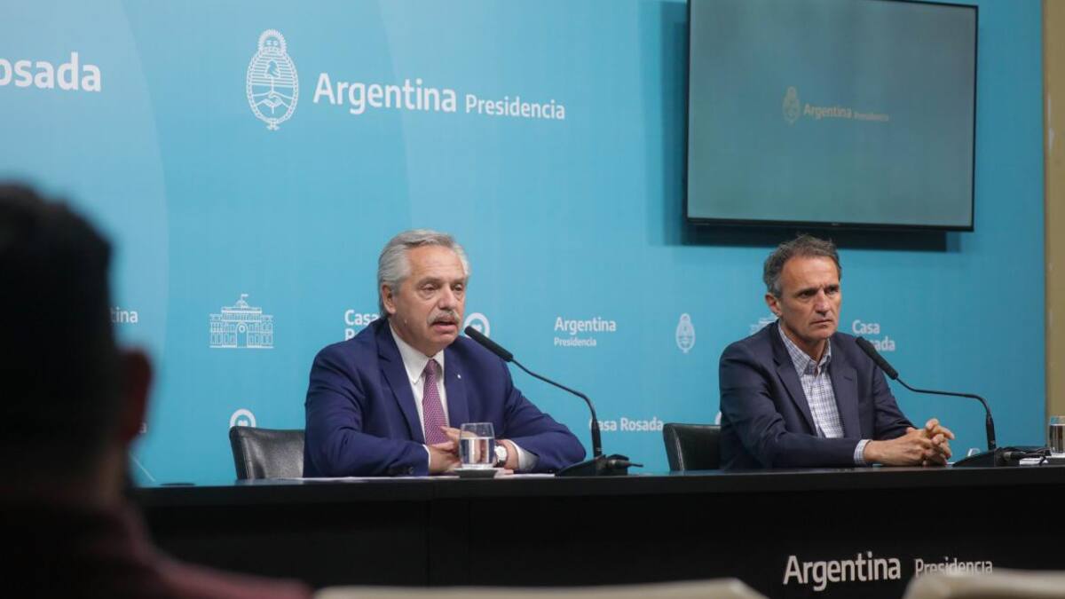 Alberto Fernández y Gabriel Katopodis. Foto: Telam.