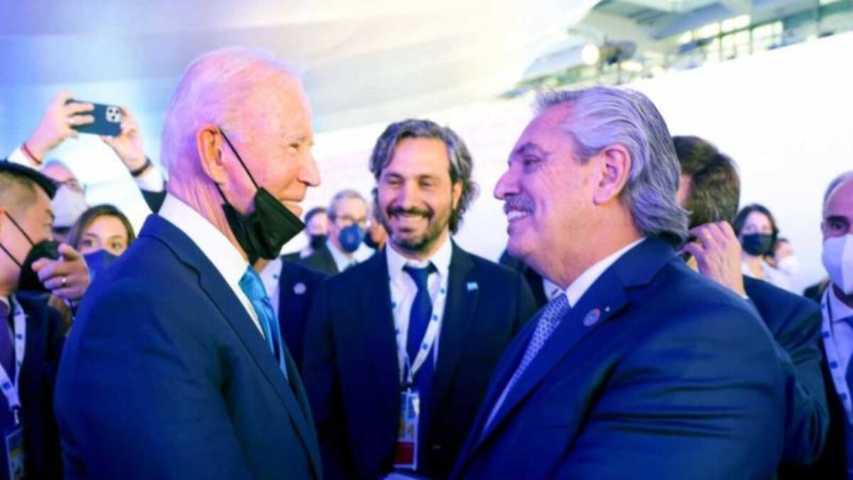 Alberto Fernández y Joe Biden, foto NA