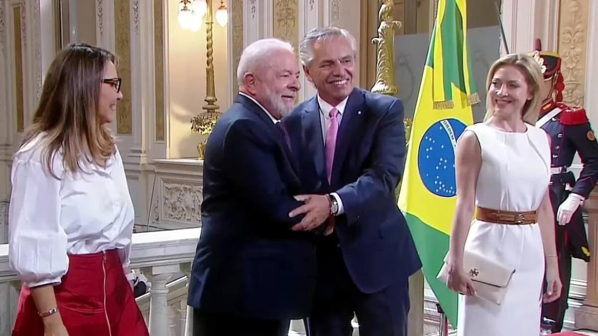 Alberto Fernández y Lula da Silva, foto captura de tv