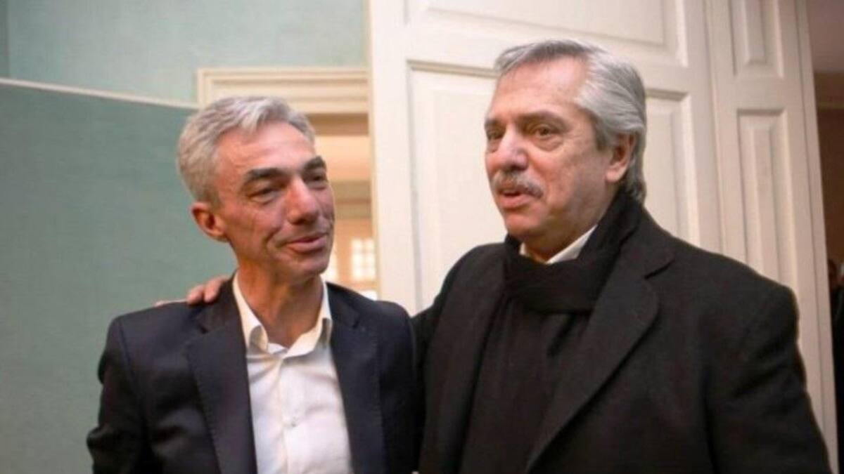 Alberto Fernández y Mario Meoni.