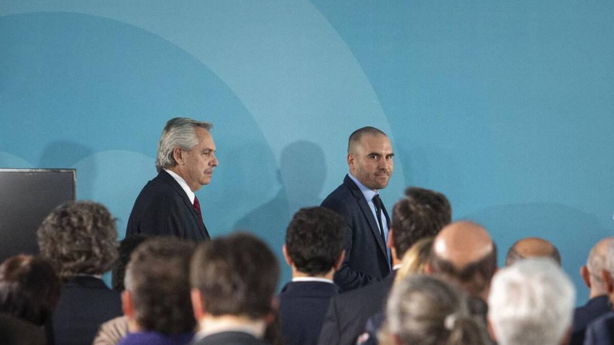 Alberto Fernández y Martín Guzmán, Foto NA