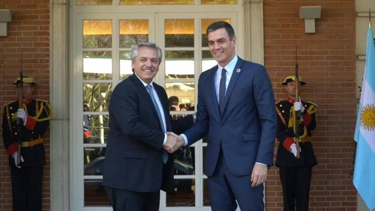 Alberto Fernández y Pedro Sánchez, gira por Europa, foto Presidencia