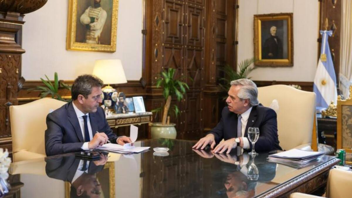 Alberto Fernández y Sergio Massa. Foto: NA