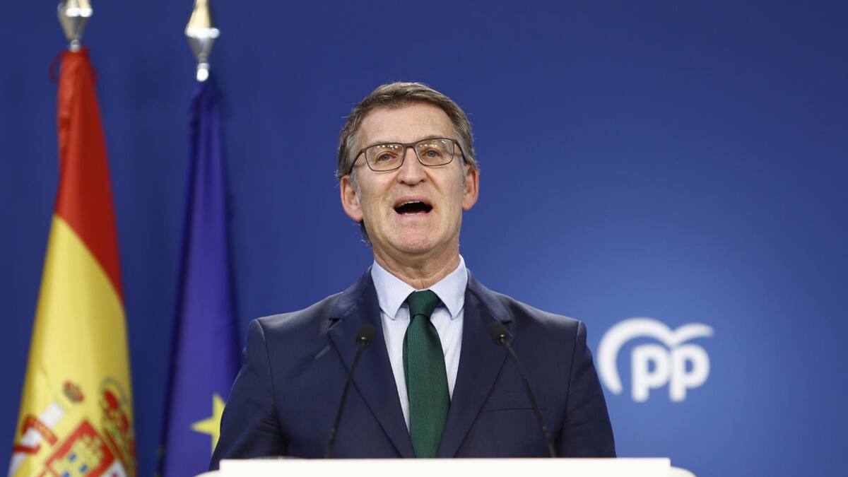 Alberto Núñez Feijóo, líder del PP. Foto: EFE.